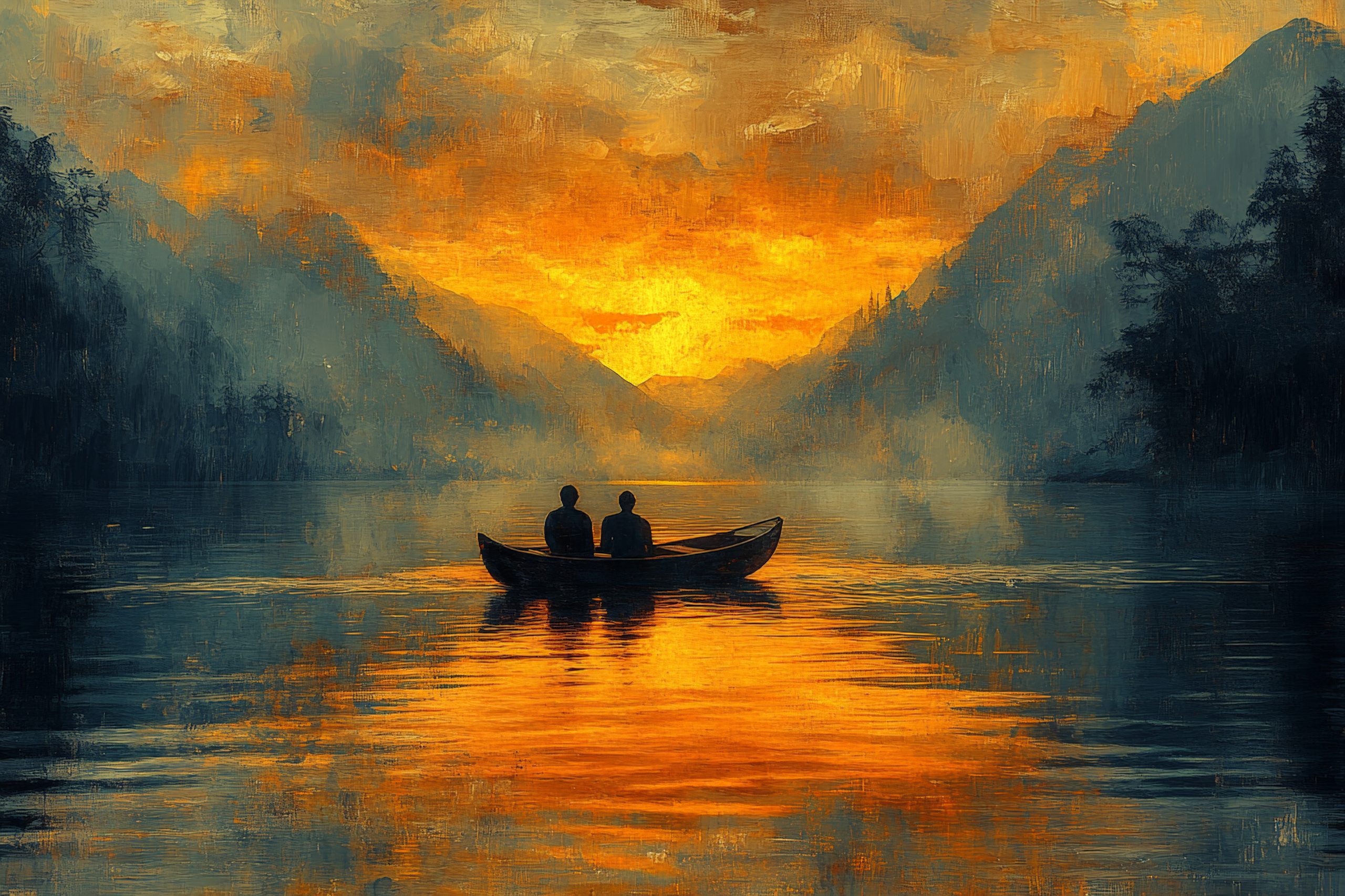 digital art, in a very long river, digital painting style, oil painting, --ar 3:2 --stylize 1000 --v 6.1 Job ID: 485cb3e8-6bbb-43e5-9ed4-1ccb4c1cddca